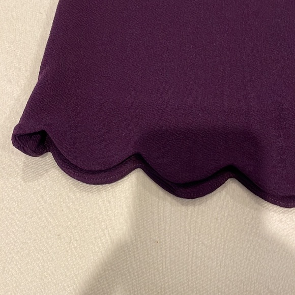 Mi Ami Ladies Dress XS Scollop Bottom Purple - Picture 2 of 10